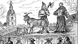 &Ouml;ffentliche Hinrichtung eines Ziegenbocks - &copy; Detmold