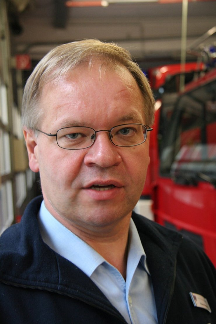 Feuerwehr-Chef in Lemgo: Klaus Wegener. - © Thomas Reineke