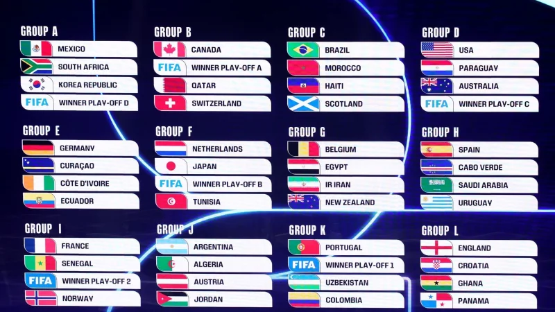 Die Gruppen für die WM stehen fest. (Archivbild) - © Sam Corum/PA Wire/dpa
