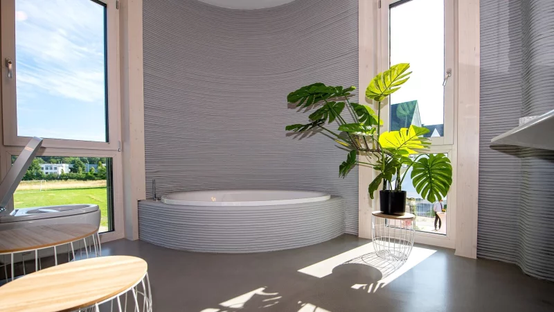 Weniger ist mehr: Durch hohe Luftfeuchtigkeit ben&ouml;tigen Badezimmerpflanzen meist weniger Wasser. - &copy; Guido Kirchner/dpa/dpa-tmn