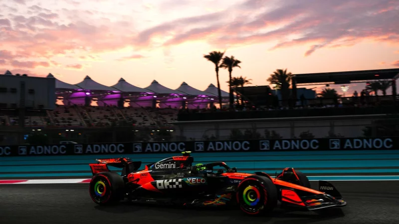 Lando Norris - Erster im Klassement und Schnellster im Training. - © David Davies/PA Wire/dpa