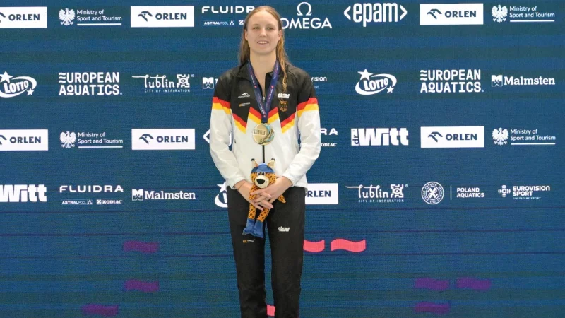 Isabel Gose durfte sich bereits über ihre zweite Goldmedaille freuen. (Archivbild) - © Wojciech Szubartowski/PAP/dpa