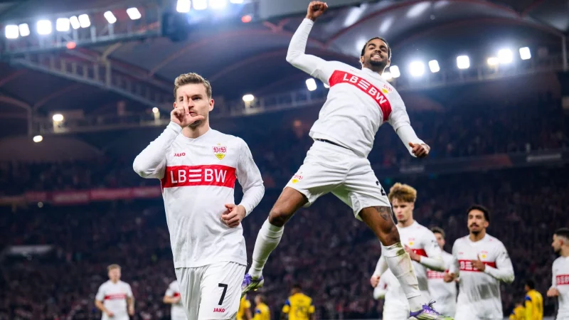 Das L zum Jubel war ein Gruß an seine Frau. - © Tom Weller/dpa