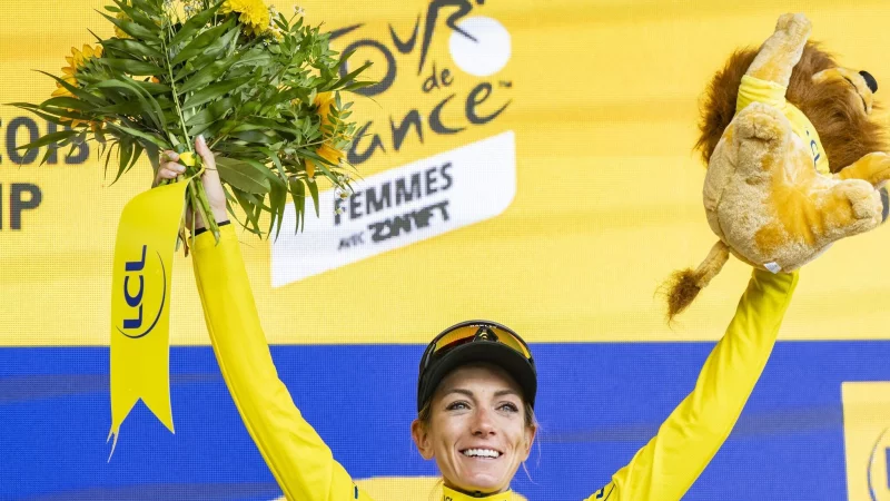 Pauline Ferrand-Pr&eacute;vot hatte im August die Tour de France der Frauen gewonnen. (Archivbild) - &copy; Jean-Christophe Bott/KEYSTONE/dpa
