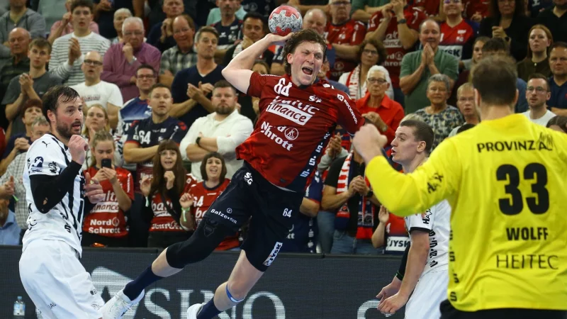 Lasse M&ouml;ller erzielte zehn Treffer f&uuml;r die SG Flensburg-Handewitt. - &copy; Michael Hundt/dpa