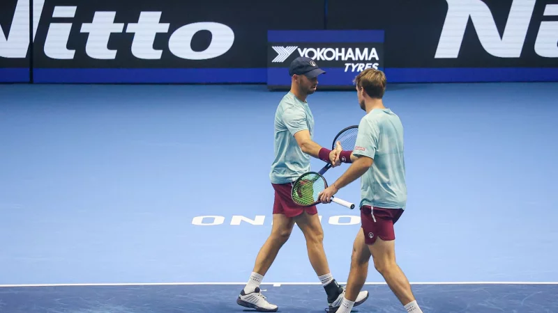 Haben keine Chance mehr aufs Halbfinale bei den ATP Finals: Kevin Krawietz (r) und Tim P&uuml;tz - &copy; Roberta Corradin/LiveMedia-IPA/ZUMA Press Wire/dpa