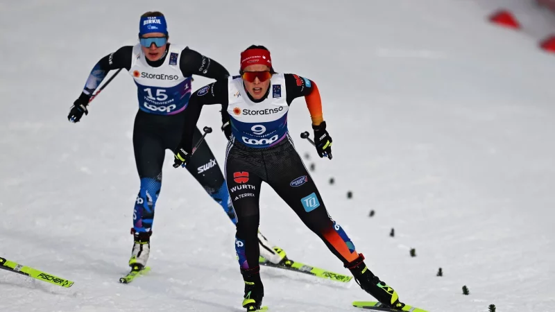 Coletta Rydzek aus Oberstdorf belegte in Toblach zum Start der Tour de Ski Platz zwei. - &copy; Hendrik Schmidt/dpa