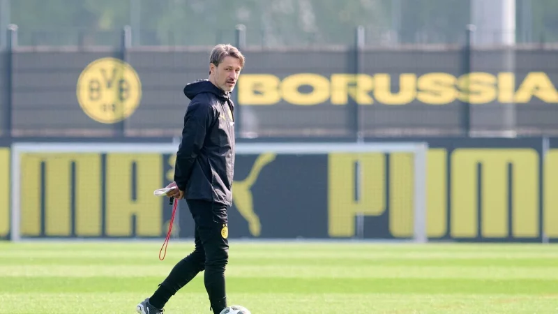 Trainer Niko Kovac möchte mit Borussia Dortmund im DFB-Pokal weit kommen. (Archivbild) - © Bernd Thissen/dpa
