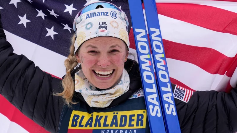 Jessie Diggins h&ouml;rt nach dieser Olympia-Saison auf. (Archivfoto) - &copy; Matthias Schrader/AP
