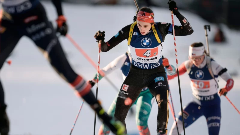 Vanessa Voigt holt die halbe Olympia-Norm. - © Björn Larsson Rosvall/TT News Agency via AP/dpa