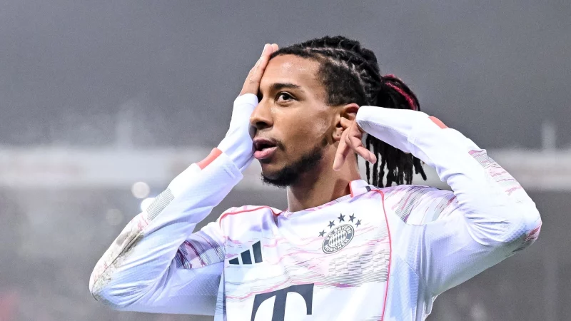 Einer der Stars in Bayerns gewaltiger Offensive: Michael Olise. - &copy; Harry Langer/dpa