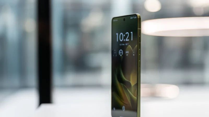 Setzt Akzente: Das 5,9 Millimeter flache Motorola Edge 70. - © Nico Tapia/dpa-tmn