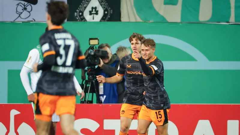 Die G&auml;ste gingen fr&uuml;h in F&uuml;hrung. - &copy; Daniel Karmann/dpa