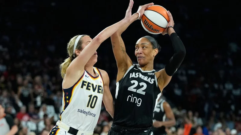 Das entscheidende Spiel zwischen Las Vegas und Indiana ging in die Verlängerung. - © John Locher/AP/dpa