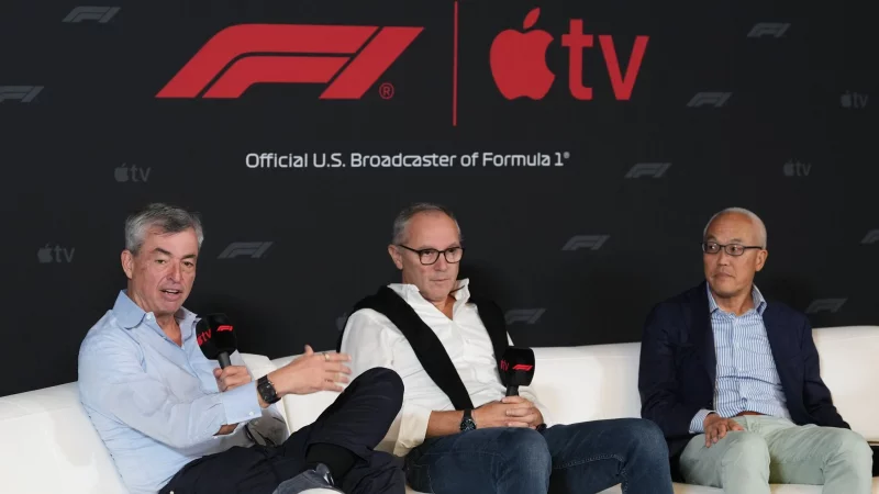 Alle sind gespannt, was aus der Partnerschaft der Formel 1 mit Apple entstehen kann. - © Eric Gay/AP/dpa