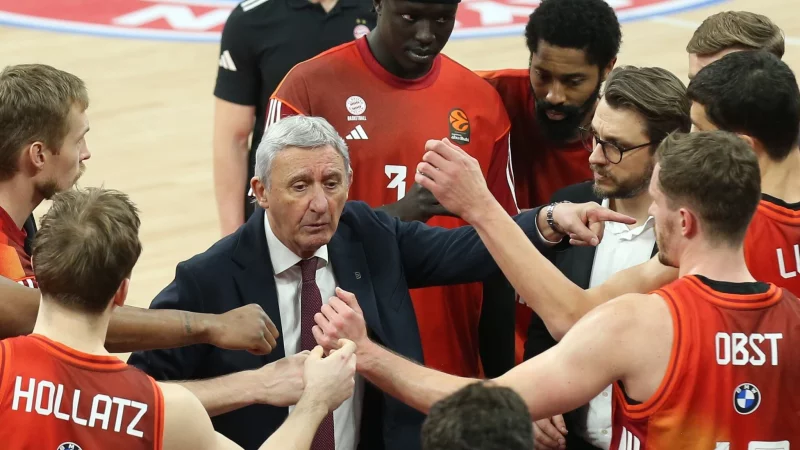 Trainer Svetislav Pesic feierte mit Bayern einen weiteren Sieg. (Archivbild) - &copy; Matthias Stickel/dpa