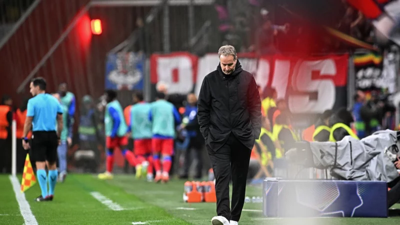 Erste Niederlage für Trainer Kasper Hjulmand. - © Bernd Thissen/dpa