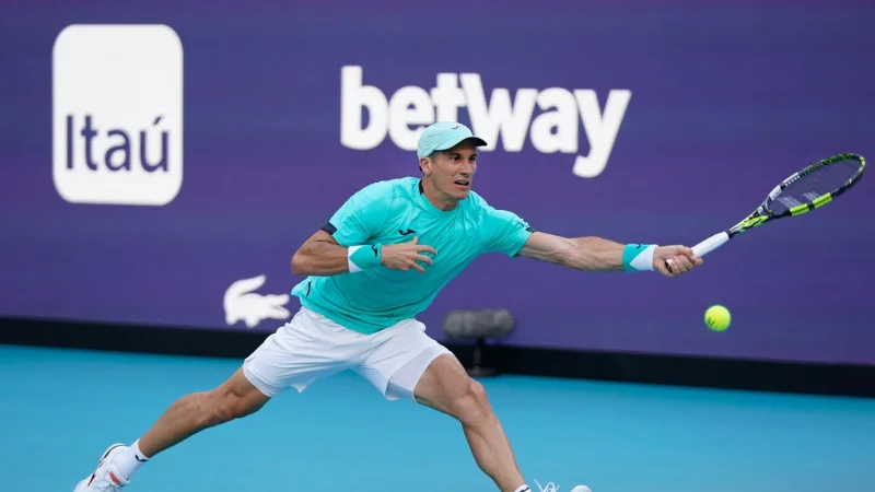 Tennisprofi Facundo Bagnis aus Argentinien ist vorl&auml;ufig suspendiert. - &copy; Wilfredo Lee/AP/dpa