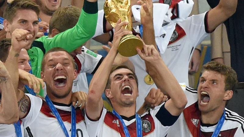 Letztmals wurde Deutschland 2014 in Brasilien Fu&szlig;ball-Weltmeister. (Archivfoto) - &copy; Marcus Brandt/dpa
