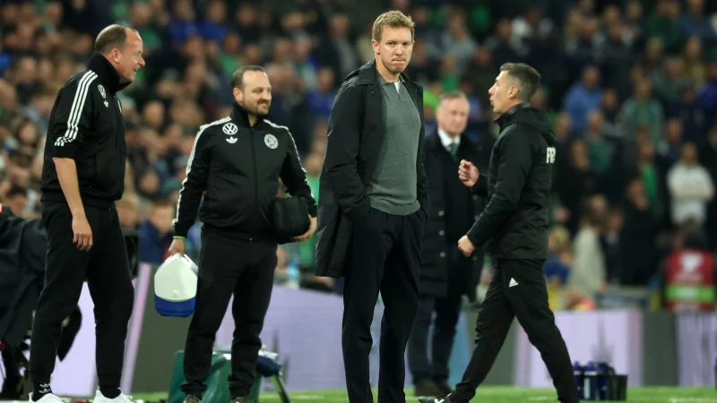 Julian Nagelsmann und seinen Nationalspielern traut die Mehrheit der Deutschen laut einer Umfrage nicht den WM-Titel zu. - &copy; Christian Charisius/dpa