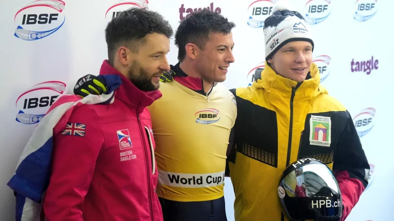 Felix Keisinger (r) belegte erstmals in die Saison einen Podestplatz. - &copy; Ints Kalnins/ZUMA Press Wire/dpa