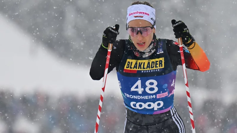Pia Fink war am Silvestertag beste deutsche Starterin bei der Tour de Ski im Langlauf. (Archivbild) - &copy; Hendrik Schmidt/dpa