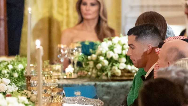 Gast im Wei&szlig;en Haus: Superstar Cristiano Ronaldo. - &copy; Alex Brandon/AP/dpa