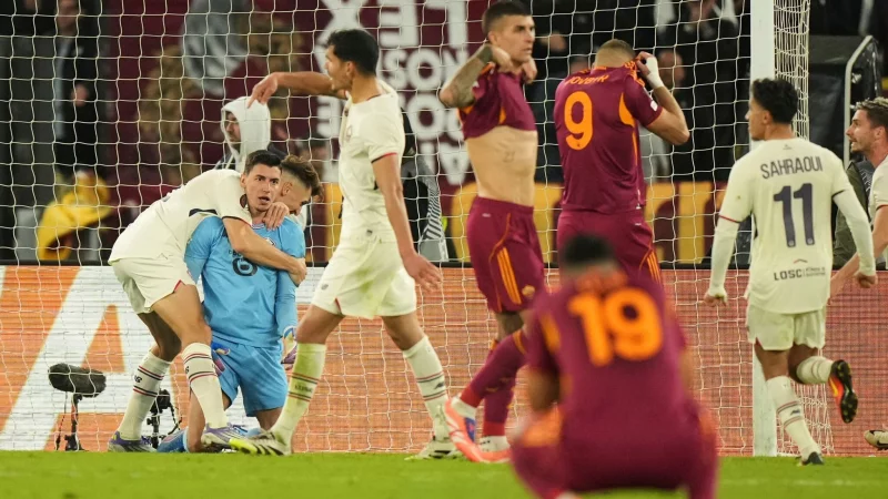 Lilles Keeper Berke &Ouml;zer wurde gegen die AS Rom zum gefeierten Matchwinner. - &copy; Andrew Medichini/AP/dpa