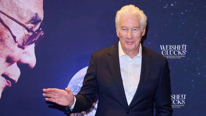 Schauspieler Richard Gere trat am Abend in Berlin auf. - &copy; Annette Riedl/dpa
