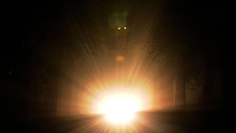 Pl&ouml;tzliche Blendung, etwa durch Fernlicht, &uuml;berfordert die Anpassungsf&auml;higkeit der Augen und schr&auml;nkt das Sehen vor&uuml;bergehend stark ein - &copy; Ingo Wagner/dpa/dpa-tmn