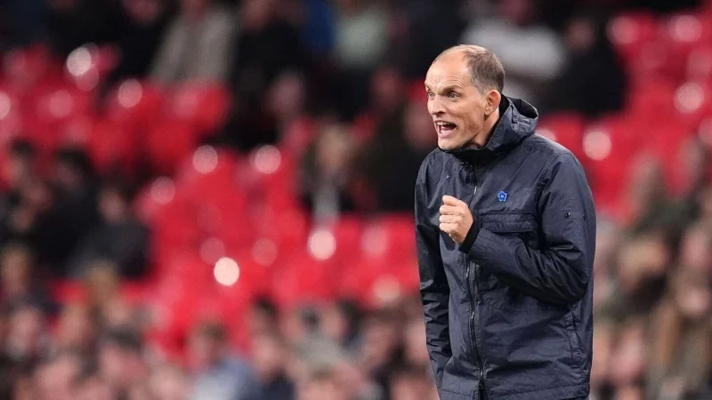 Und die Stimmung in Wembley? Eher nicht so gut, meint Thomas Tuchel. - © Adam Davy/PA Wire/dpa