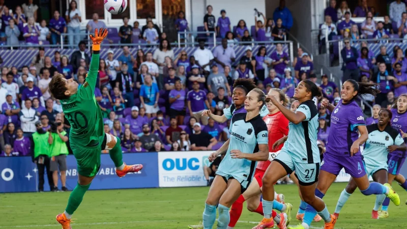 Mit Gotham im US-Finale: Torh&uuml;terin Ann-Katrin Berger (l). - &copy; Kevin Kolczynski/AP/dpa