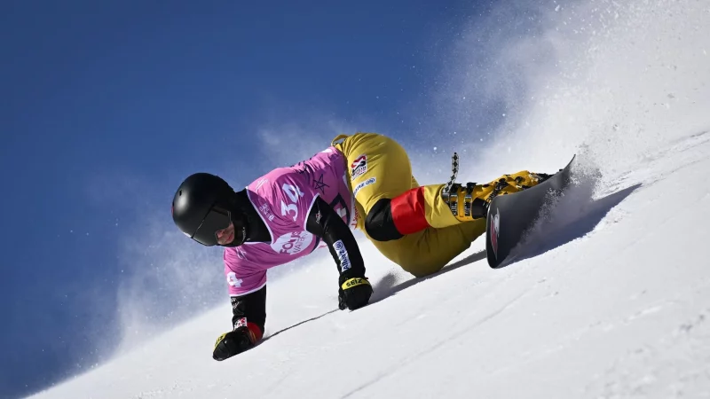 Zweiter beim Weltcup in China: Snowboarder Stefan Baumeister. (Archivbild) - © Gian Ehrenzeller/KEYSTONE/dpa