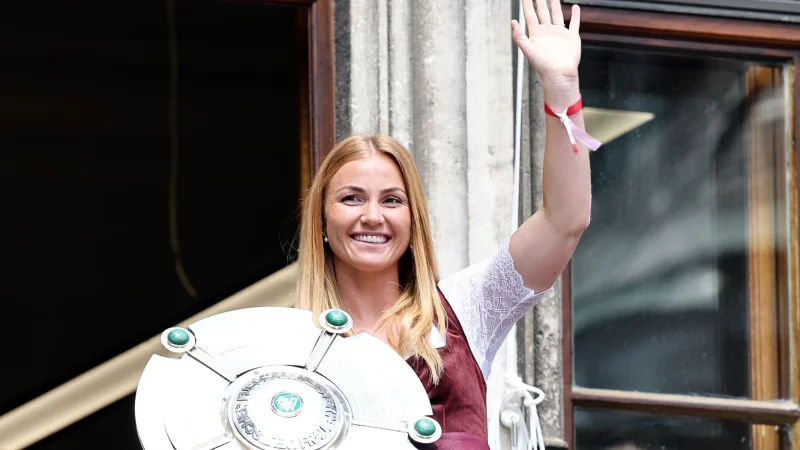 Glodis Perla Viggosdottir hat ihr Gl&uuml;ck auch privat gefunden. (Archivbild) - &copy; Daniel L&ouml;b/dpa