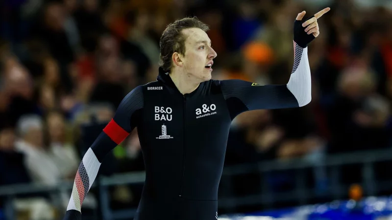 Finn Sonnekalb belegte beim Eisschnelllauf-Weltcup in Hamar &uuml;ber die 1.500 Meter den vierten Platz. (Archivbild) - &copy; Vincent Jannink/ANP/dpa