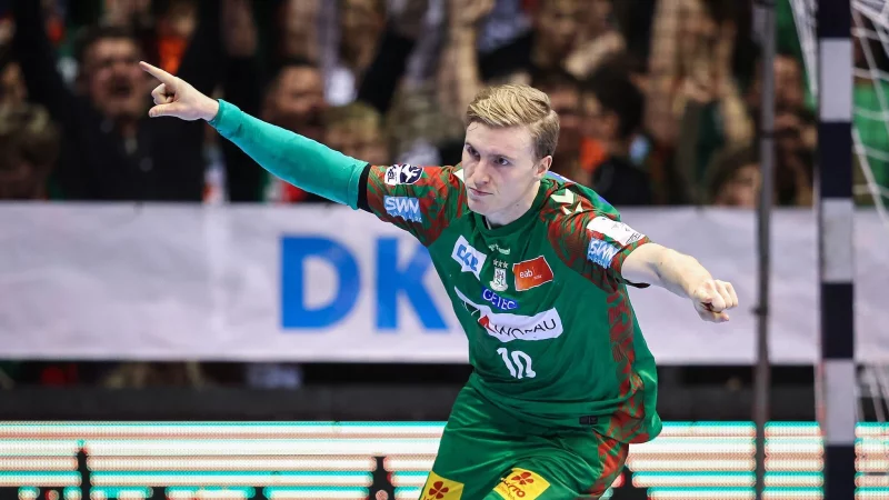 Gisli Kristjansson warf den SC Magdeburg zum 17. Saisonsieg. - &copy; Ronny Hartmann/dpa-Zentralbild/dpa