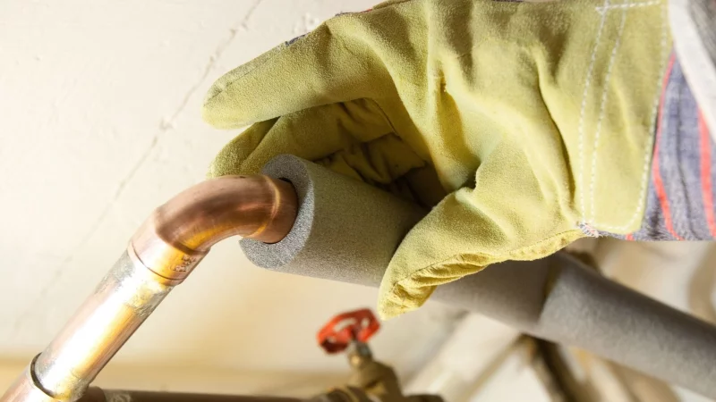 Sparpotenzial nutzen: Heizungsrohre d&auml;mmen und so W&auml;rmeverluste clever vermeiden. - &copy; Kai Remmers/dpa-tmn