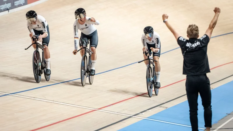 2024 gab es endlich wieder eine WM-Medaille für den Vierer. (Archivbild) - © Mads Claus Rasmussen/Ritzau Scanpix Foto/AP/dpa