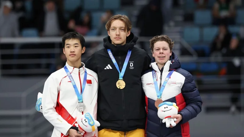 Sorgt f&uuml;r den zweiten deutschen Rekord: Finn Sonnekalb (M). - &copy; Xu Yanan/XinHua/dpa