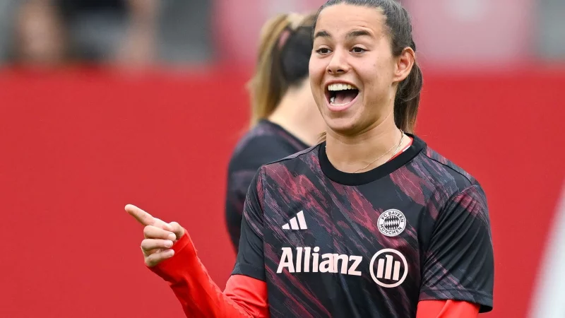 Nationalspielerin Lena Oberdorf und der FC Bayern: Champions League als gro&szlig;e Herausforderung (Archivbild) - &copy; Sven Hoppe/dpa
