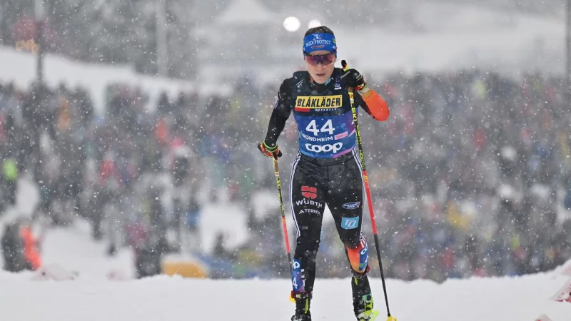 Katharina Hennig Dotzler sicherte sich in Toblach das Olympia-Ticket. (Archivbild) - &copy; Hendrik Schmidt/dpa