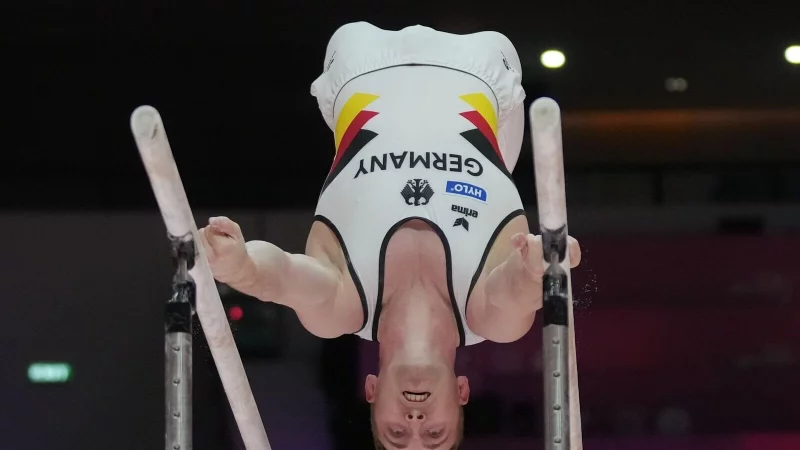 War mit seinem WM-Auftritt unzufrieden: Nils Dunkel. - © Dita Alangkara/AP/dpa