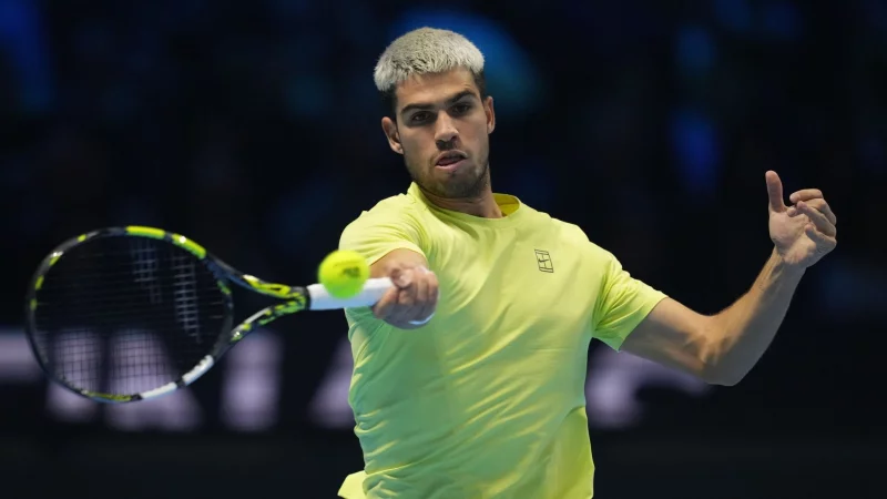 Carlos Alcaraz macht das Traumfinale bei den ATP Finals perfekt. - &copy; Antonio Calanni/AP/dpa