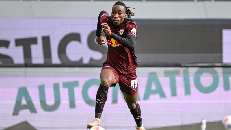 Leipzigs Enteckung Yan Diomande ist beim Afrika Cup dabei. (Archivbild) - &copy; Harry Langer/dpa