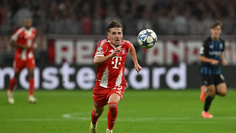 Jung, dynamisch und erfolgreich: Der 17-jährige Lennart Karl ist nun jüngster Champions-League-Torschütze des FC Bayern. - © Sven Hoppe/dpa