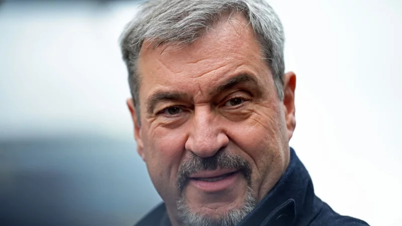 Bayerns Ministerpräsident Söder misst dem Bürgerentscheid über Olympia große Bedeutung über München hinaus bei. - © Malin Wunderlich/dpa