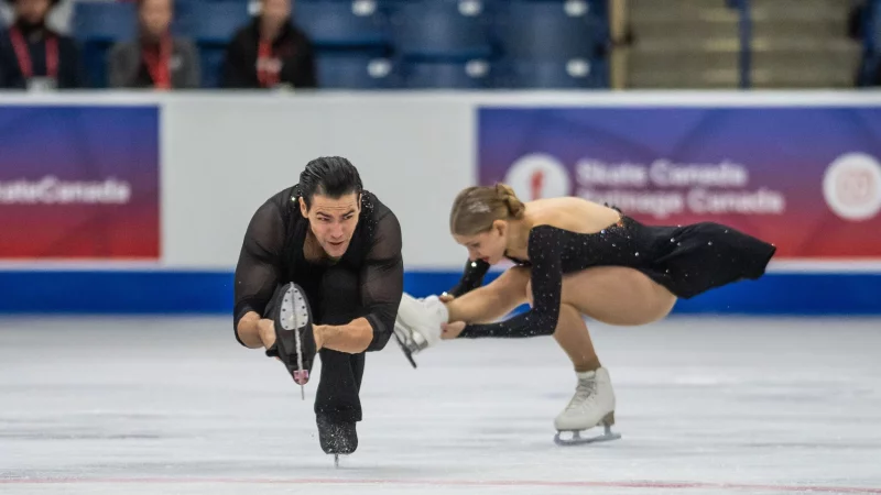 Nikita Volodin (l) und Minerva Hase z&auml;hlen bei Olympia zu den Favoriten. - &copy; Matt Smith/The Canadian Press/AP/dpa
