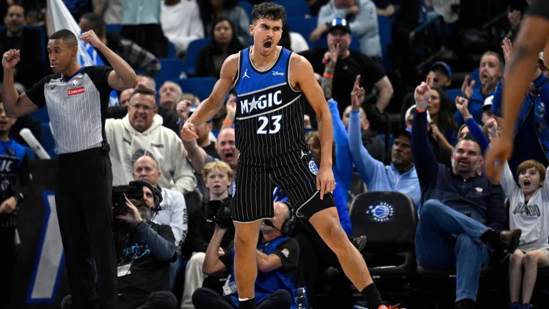 Tristan da Silva ist der einzige deutsche Nationalspieler bei den Orlando Magic, der derzeit einsatzf&auml;hig ist. - &copy; Phelan M. Ebenhack/AP/dpa