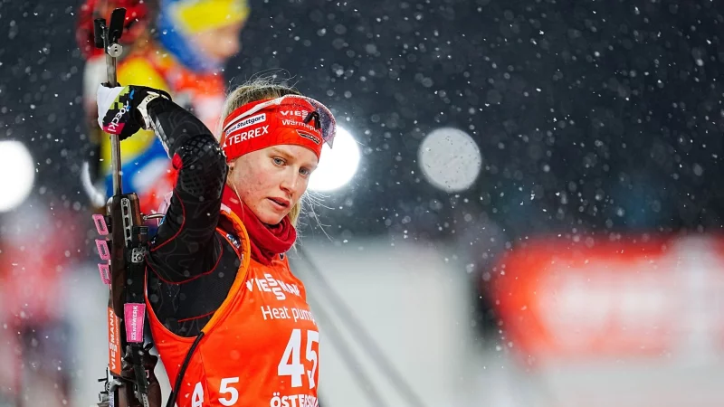 Julia Tannheimer zeigte eine stark verbesserte Leistung. - © Björn Larsson Rosvall/TT News Agency/AP/dpa