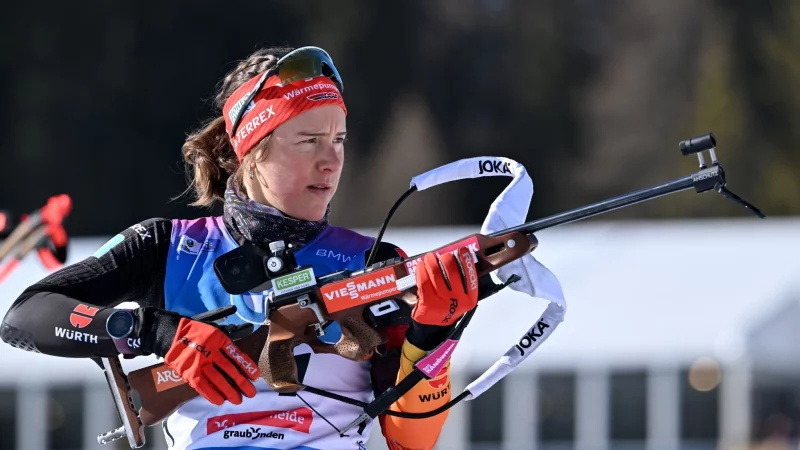 Sophia Schneider muss zun&auml;chst im zweitklassigen IBU-Cup antreten. (Archivfoto) - &copy; Martin Schutt/dpa